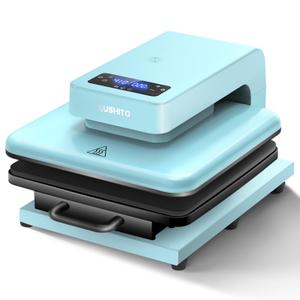 AUSHITO Upgraded Auto Heat Press - Heat Press Machine for T Shirts with Adjustable Pressure & Higher Heating Height, Heats Up Fast & Evenly Heat Press 15x15 for HTV, Sublimation, Heat Transfer Project