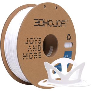 PETG Filament 1.75mm White, 3D Printing Filament 1kg Spool(2.2lbs), 3D Filament 1.75mm Dimensional Accuracy +/- 0.03mm Non Tangling Non Clogging Non Stringing, Print with Most 3D Printers