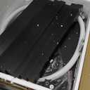 63.4” Display Shelf with Light, Modern Corner Floor Lampe with Shelves, LED Dimmable Standing Lamp with Remote for Living Room, Bedroom, Office, Adjustable CCT, Black Triangle B55LD05