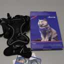 Halypet Cat Harness and Leash Set [ MAX Safety Third Generation ] Escape Proof Soft Adjustable Cat Leash Breathable Comfortable Vest Easy to Wear Kitten Harness for Outdoor Walking Black (Medium (13-18lb))