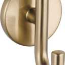 Delta Trinsic (1-Pack) Towel Hooks Champagne Bronze Single Bathroom Hooks Wall Mounted for Robes & Towels Hand Towel Hook Holder Kitchen, Bathroom Accessories (2-1/4 Inches)