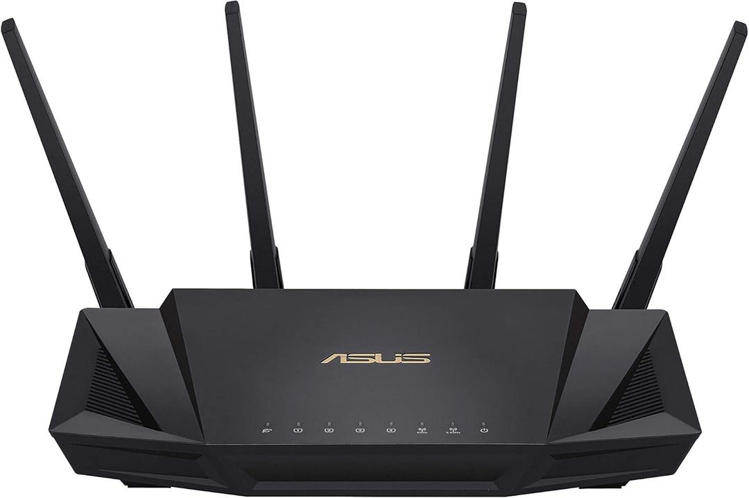 ASUS RT-AX3000 Ultra-Fast Dual Band Gigabit Wireless Router - Next Gen WiFi 6, Adaptive QoS, and AiProtection by Trend Micro | 1x WAN, 4X 1G LAN, 1x USB 3.0 - AiMesh Compatible