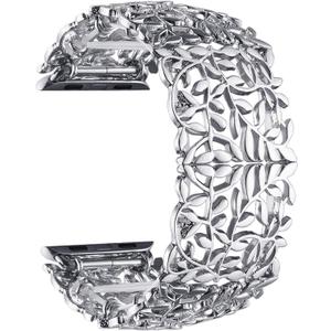 VIQIV Bracelet Band Compatible with Apple Watch 40mm/41mm iWatch Series SE/9/8/7/6/5/4/3/2 Ultra for Women Unique Metal Dressy Stretchy Wristbands Strap Jewelry Bangle