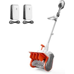 Litheli Cordless Snow Shovel 2x20V, 14-Inch Brushless Electric Power Shovel for Snow Removal, Includes 4.0 Ah Battery, Easy to Use Snow Blower for Driveways, Sidewalks, Decks & Patios