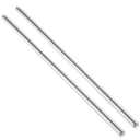 Stainless Steel Threaded Rods, M10-1.5 Thread Pitch, 250 mm Length (Pack of 2)