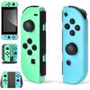 Replacement for Switch Controller Work with Switch/Lite/OLED,Wireless Gamepad Support Dual Vibration,6-Axis Gyro,Wake-up,Motion Controls,Screenshot, L/R (Green and Blue)
