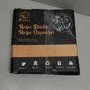 Recipe Binder 8.5"x11" 3 Ring Set, Waterproof Full Recipe Book Binder with Plastic Sleeves, Recipes, Dividers & Labels, Blank Recipe Card Book to Write in Your Own Recipes (blackboard Painting)