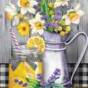 KTHOFCY 5D DIY Diamond Painting Kits for Adults Kids Lemon Flower Full Drill Embroidery Cross Stitch Crystal Rhinestone Paintings Pictures Arts Wall Decor Painting Dots Kits 15.7X11.8 in