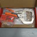 Pocket Hole Jig System Kit, Pocket Screw Jig with 11 Inch Clamp, Square Driver Bit, Hex Wrench, Depth Stop Collar, Step Drill Bit, Coarse Square Driver Screws, All In One for Joinery Work
