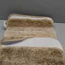 TECHMILLY Super Soft Shaggy Bathroom Rugs, Absorbent Thick Non Slip Microfiber Bath Rugs, Quick Dry Machine Washable Bath Mat for Bathroom Floor, Bathtub and Shower 17"x24", Pack Of 2