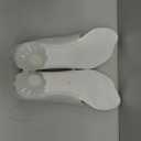 Womens Flip Flop Kitten Heels Jelly Thong Heeled Sandals with Clear Strap, Transparent Low Heel Mules, Stylish Thong Kitten Heels for Summer, Casual Dress Sandals (White), Size 9.5