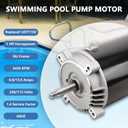 RAMATA UST1102 1 HP Swimming Pool Pump Motor, Compatible with Hayward Super Pump, Super II, Max Flow, Northstar & Jacuzzi Magnum, 115/230V, 3450 RPM, 56J Frame