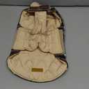 Kuoser Waterproof Dog Coat, Reversible Dog Jacket for Small Dogs, Adjustable Durable Doggie Winter Coat Warm Cozy Puppy Cold Weather Apparel from Small Breed, Brown S (Small (Pack of 1))