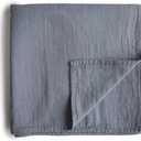 mushie Muslin Baby Swaddle Blanket | 100% Organic Cotton (Tradewinds)