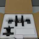 Goldenwarm Black Exterior Door Lock Set, Square Contemporary Matte Black Door Knob and Deadbolt Set, Heavy Duty Door Locks for Front Door (1 Pack)