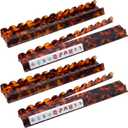 DoubleFill 4 Pack Acrylic Mahjong Tile Rack & Pusher Set, Tortoiseshell, 18 x 2.36 inches