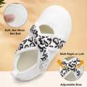 Scurtain Slippers for Women Comfy House Bedroom Corduroy Cross Bow Slide Slipper Shoes Ladies Adjustable Indoor Outdoor Slippers (8-9)