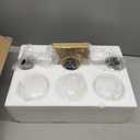 3-Light Bathroom Vanity Light, Modern Brushed Gold Wall Lights with Clear Glass Shades, Bathroom Wall Sconce Lamp for Mirror Living Room Bedroom Hallway