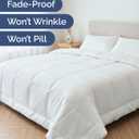 Oversized Queen Size, White Alternative Down Comforter - Warm, Lightweight & Breathable Hotel Quality Bedding Set for Men, Women, Kids & Teens - All Season Cooling Microfiber Duvet Insert Comforter