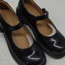 OKJ Mary Jane Shoes Women Flat Platform Mary Janes for Womens Comfortable Flats Dressy Casual School Cute Non Slip Work Shoes (9.5, Black)