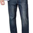 Amazon Essentials Men's Straight-Fit Stretch Jean - Discontinued Colors, Dark Wash, 32W x 33L
