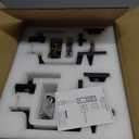 GUA OYH Double Front Door Handle Matte Black Double Door Lock Keyed Dummy Door Lock Set with Handle Lever for Front Door or Office Door