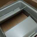 Rubbermaid Commercial Products Untouchable Square Swing Lid for 35G & 50G Containers, Beige