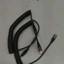 USB C to USB C Cable 6ft, 2Pack Coiled USB C Charger Cable Car, Type C Fast Charging for Cable for iPhone 17/16/15/Plus/Pro/Pro Max/MacBook Pro 2020/iPad Pro 2020/iPad Air 4/Samsung Galaxy S23