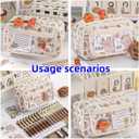 Cute Kawaii Pencil Case Pouch Cartoon Pen Box Holder Organizer for Office Workspace Supplies Desk Accessories Travel Essentials Aesthetic Trendy Cool Stuff Gift Large Capacity (Black Cat)