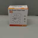 Yunbaoit Visual Timer with Night Light, 60-Minute Rainbow Countdown Timer for Kids and Adults, Time Management Tool for Home, School, Kitchen, or Office (White)