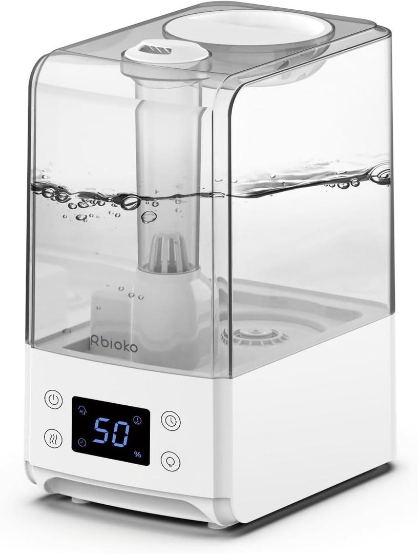6.5L Smart Humidifiers for Large Room Bedroom Home, Cool Mist Ultrasonic Vaporizer, Auto Humidify Control for Baby and Plants, Essential Oil Diffuser with Night Light, Timer 6.5L Smart Humidifiers for Large Room Bedroom Home, Cool Mist Ultrasonic Vaporizer, Auto Humidify Control for Baby and Plants, Essential Oil Diffuser with Night Light, Timer