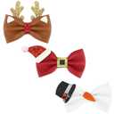 3 Pcs Christmas Hair Clips Xmas Bow Hair Accessories Cute Reindeer Antlers Christmas Hat Glitter Sequins Hair Barrettes Holiday Headdress Hairpin for Girls Women Kids Party Cosplay Prezzie