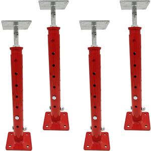 4 PCS Basement Floor Jack,House Jacks for Leveling,18.5-34.6" Adjustable Height Range,Load Capacity Up to 4400 lb(Each),Telescoping Jack for Temporary Support