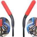 7.4Wheelchair Brake Handle Extensions, Bending Wheel Lock Extensions for Wheelchair,Transport Chair,Heavy Wheelchair,Reclining Wheelchair,Maintain the Original Width of the Wheelchair(1Pair,Black)