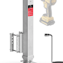 FZZD 8000 lbs Heavy Duty Trailer Jack, 20-24V Cordless Drill Compatible，28.6" Lift, for Utility, Yacht, Boat Trailer Jack, Silver