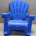 Little Tikes Kids Garden Chair 2 Pack in Blue, Outdoor Toddler Activity Adirondack Chairs for Picnic, Garden, Patio, Backyard & Beach, Outdoor Chair Set 