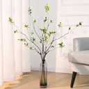 Waipfaru 6PCS Artificial Ficus Branches for Vase, Faux Greenery Stems for Vase Filler, 47in Realistic Flexible Eucalyptus Stems Fake Artificial Twig Plants Indoor Home Tables Centerpieces Office Decor
