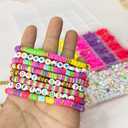 ParsNuntio Colorful DIY Craft Clay Beads Kit - Birthday Party Assorted Clay Beads - Festival Art Craft Clay Beads for Party Supplies Decor DIY Crafts - 1 Box