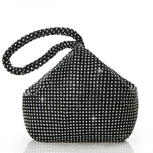 BABEYOND Women's Rhinestone Clutch Evening Bags Sparkly Glitter Triangle Purse for 1920s Party Prom Wedding: Handbags: Amazon.com