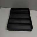 Silverware Organizer, Adjustable & Expandable Utensil Tray for Kitchen Cutlery Storage, Spoons Forks Knives Holder Storage Dividers, Multipurpose Silverware Drawer Organizer for Dining Table - Black