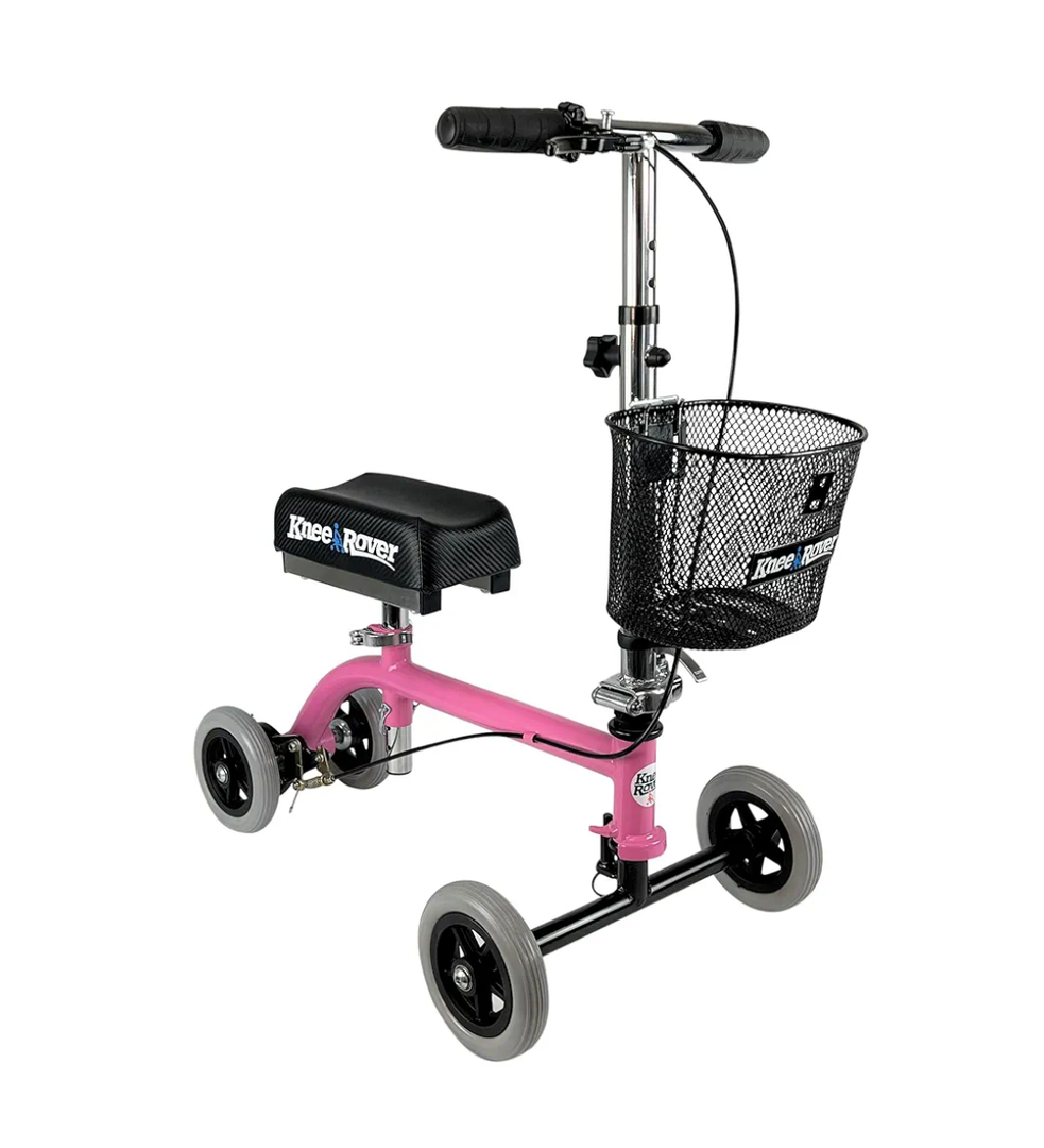 KneeRover Kids Knee Walker Child Knee Scooter for Small Adults for Foot Surgery, Broken Foot, Ankle Injuries - Lightweight Pediatric Knee Rover Kids Knee Scooter for Broken Ankle (White)