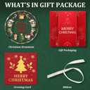 Merry Christmas Christmas Ornaments, 2025 Glass Christmas Ornament, 3 Inch Crystal Round Tree Decoration with Gift Box, Holiday Keepsake Gift for Family & Friends