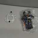 Black Flush Mount Ceiling Light Fixtures, 2-Light Ceiling Mount for Farmhouse with Seeded Glass Lampshade, Industrial Flush Mount Light Fixture Farmhouse for Hallway, Kitchen, Entryway and Foyer