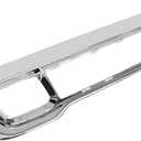 Bumper Grille Center Chrome Plastic Compatible with 2014-2016 Grand Cherokee (submodel: Laredo, Limited, Overland, Summit),Replacement for 68143105AC, CH1037107