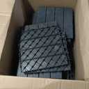 60 Pack Plastic Interlocking Deck Tiles, 60 sq. ft Patio Deck Tile, 12"x12" Indoor Outdoor Non-Slip and Waterproof Patio Floor Decking Tiles for Garden Yard Walkway Balcony Porch Poolside, Dark Gray