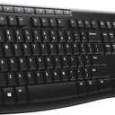 Logitech K270 Wireless Keyboard for Windows, 2.4 GHz Wireless, Full-Size, Number Pad, 8 Multimedia Keys, 2-Year Battery Life, Compatible with PC, Laptop, Black