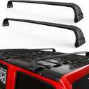 KitsPro 260lb Roof Rack Cross Bars for 2007-2026 Jeep Wrangler, 2020-2026 Jeep Gladiator, Matte Black Heavy Duty Aluminum Cargo Crossbar (ONLY FIT Hard Roof Top)