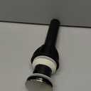 Pop Up Bathroom Sink Drain - Bathroom Sink Stopper with Overflow for Faucet Vessel, Push Type Bathroom Sink Vanity Assembly with Strainer, Brushed Nickel