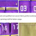 Numbered Cell Phone Pocket Charts for Classroom,Over the Door Hanging Calculator Holder Organizer 36 Pockets with Hooks for Teachers Purple