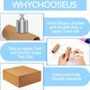 100 Pack Toilet Paper Rolls for Crafts Round Thick Cardboard Tubes Empty Paper Towel Rolls for Crafts Arts 3.7inch x 1.55inch (Brown-100pc)